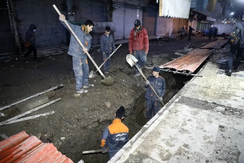 بهسازی بازارچه شهرستانی در منطقه ۱۳ پایتخت 