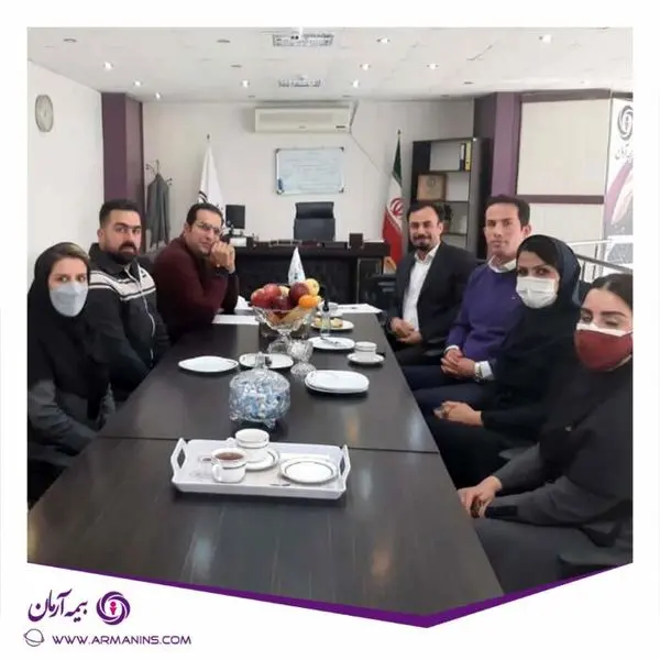 بازدید معاونت فروش و بازاریابی بیمه آرمان از شعبه کرج