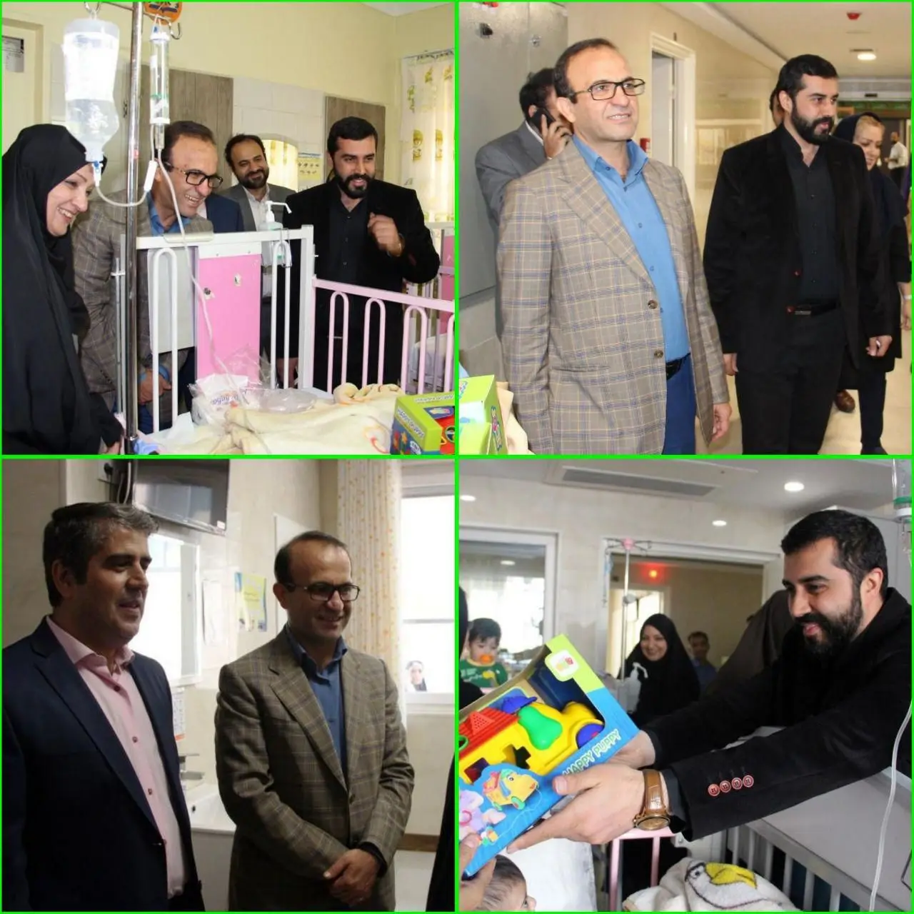 بازدید از کودکان بستری در بیمارستان از سوی مدیرعامل شرکت شهرسالم 

