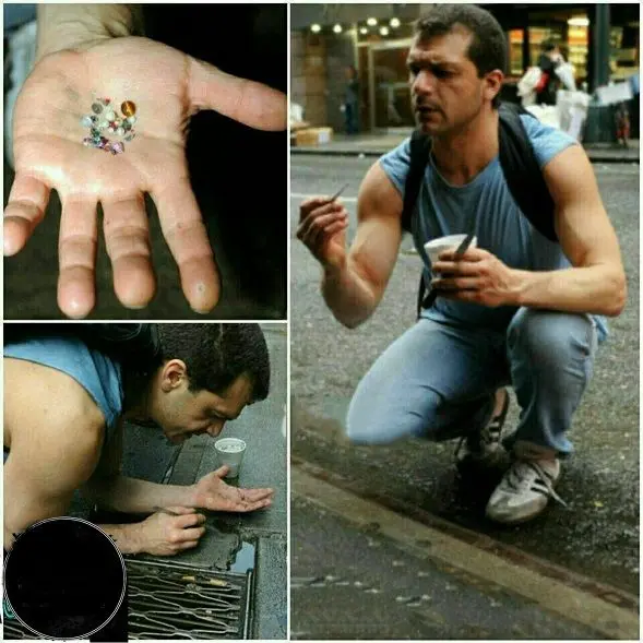 فردی که هر روز به دنبال طلا و سنگ های قیمتی می گردد+عکس