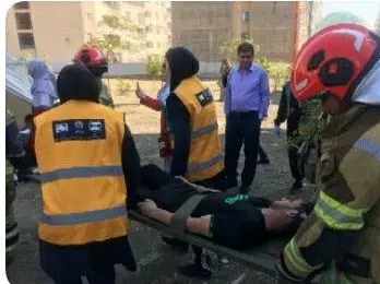برگزاری مانور اطفای حریق در بازارچه سنتی ستارخان

