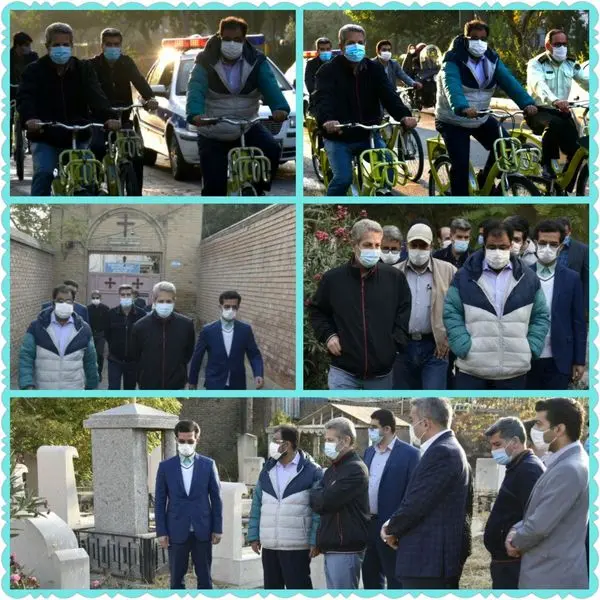 سه شنبه های بدون خودرو با حضورشهردار منطقه ۱۴ و  مدیر عامل سازمان بهشت زهرا(س) 
