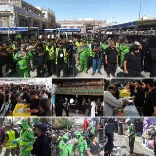 میزبانی موکب محبان الامام الرضا(ع) از زائرین اربعین حسینی(ع) در شهر کربلا