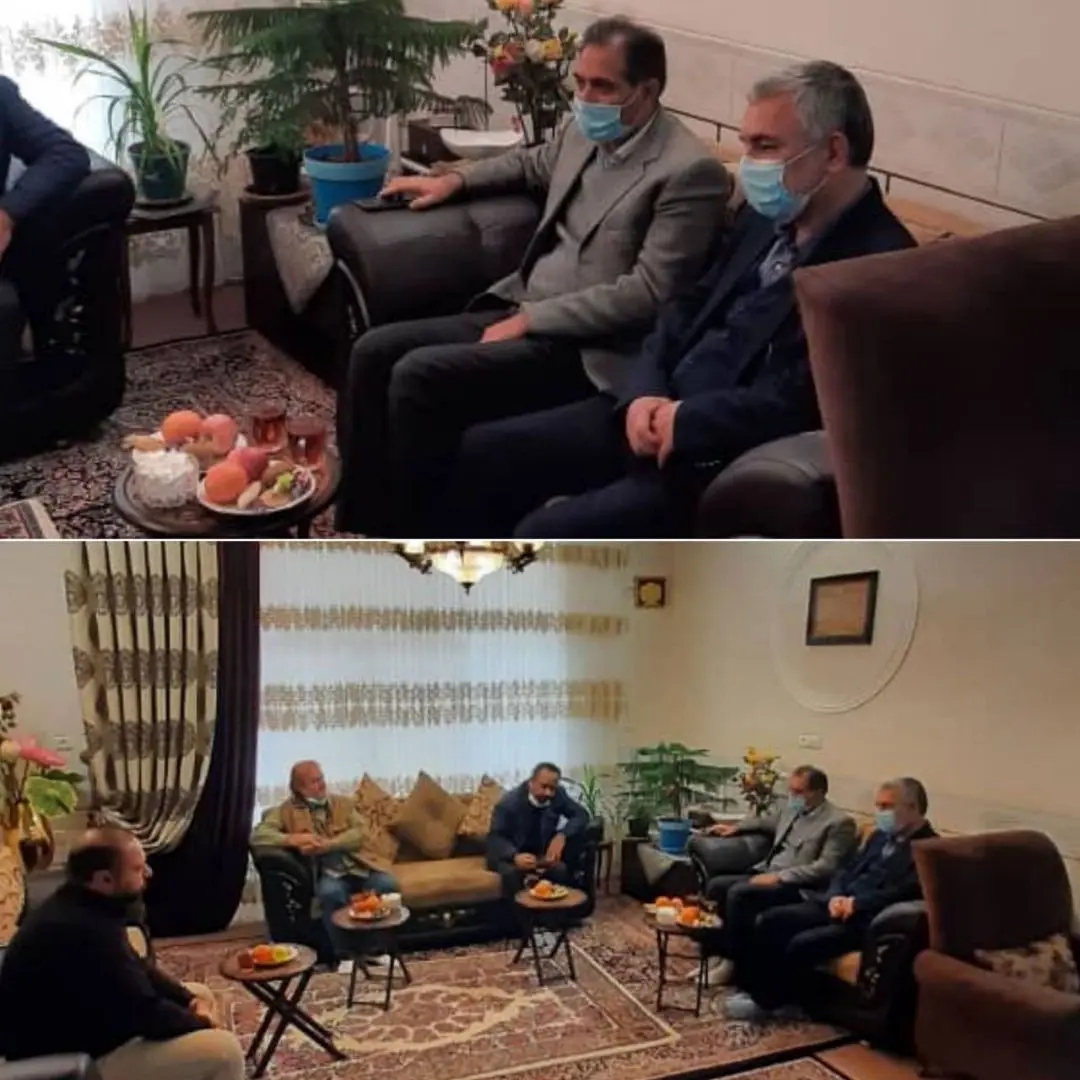 دیدارمدیر منطقه مرکزی با خانواده شهید نظارت مخابرات