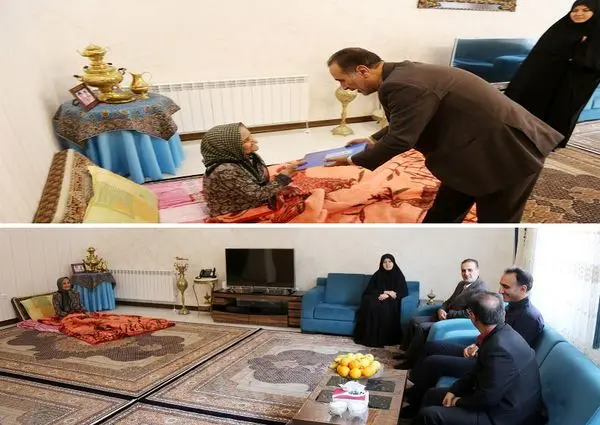 دیدار مدیرعامل شرکت آب و فاضلاب استان مرکزی با خانواده شهید غلامرضا احمدی