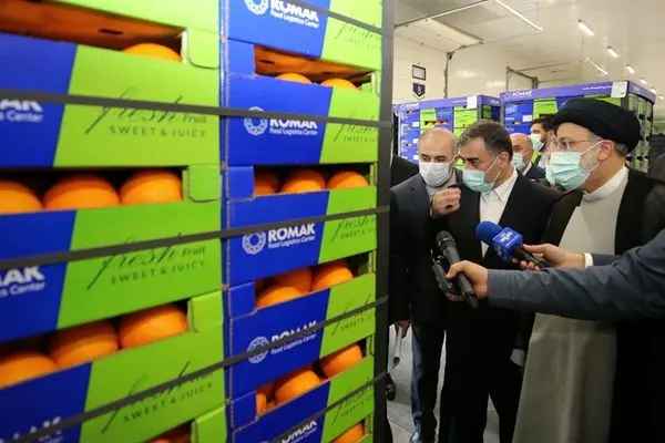 بازدید رئیس جمهور از بزرگ ترین پایانه صادرات محصولات کشاورزی کشور در استان مازندران