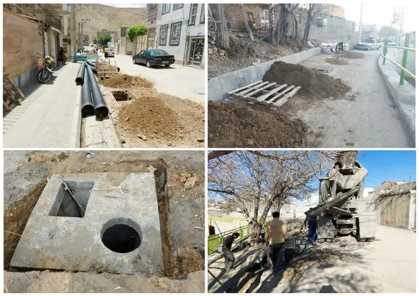 اجرای شبکه جمع آوری و انشعابات فاضلاب محدوده سنجان و کرهرود در مراحل پایانی قرار دارد