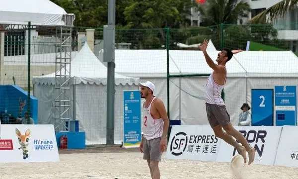 پیروزی تیم والیبال ساحلی «الف» ایران مقابل چین