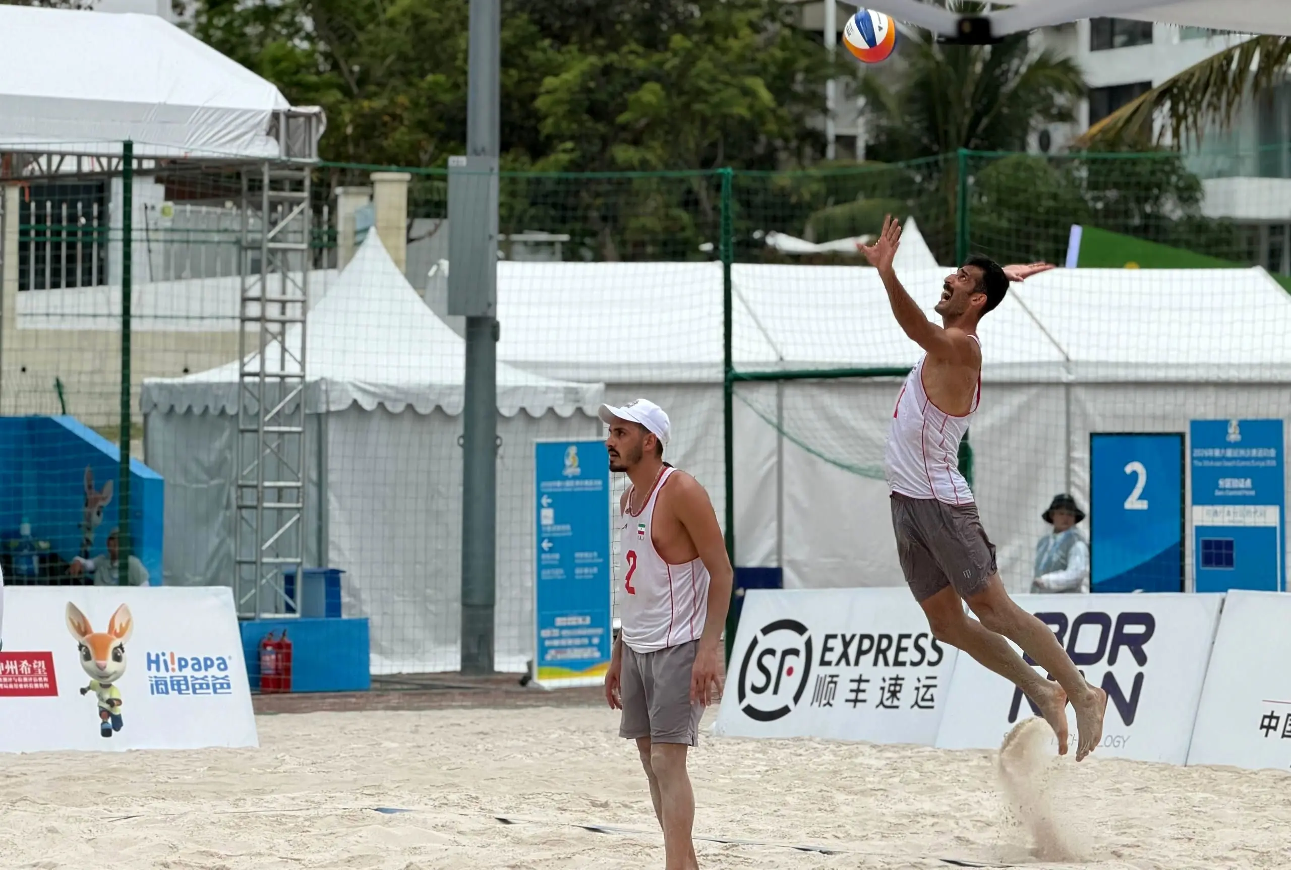 پیروزی تیم والیبال ساحلی «الف» ایران مقابل چین