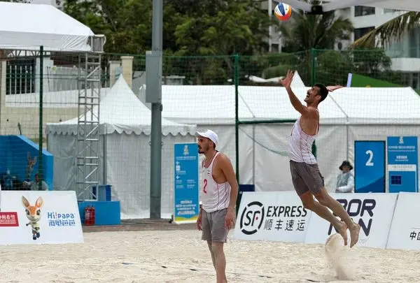 پیروزی تیم والیبال ساحلی «الف» ایران مقابل چین