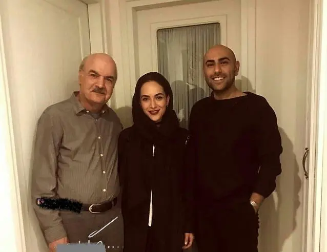 عکسی از ایرج طهماسب و دختر و دامادش
