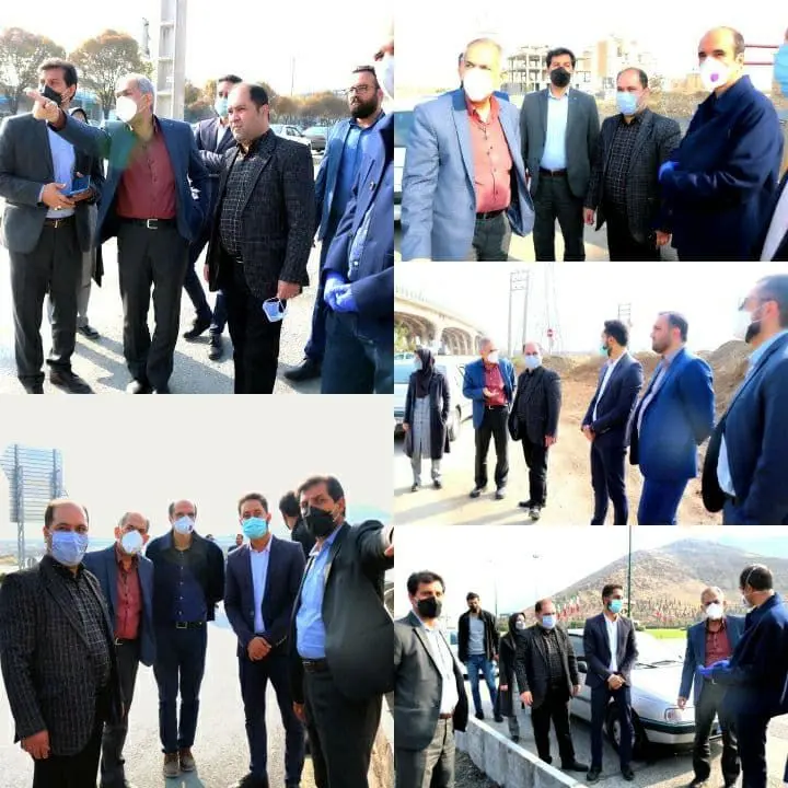 بازدید میدانی مدیران شهرداری از اراضی و املاک شهرداری، جهت مکان یابی احداث جایگاه های سوخت تک سکو در نقاط مختلف سطح شهر

