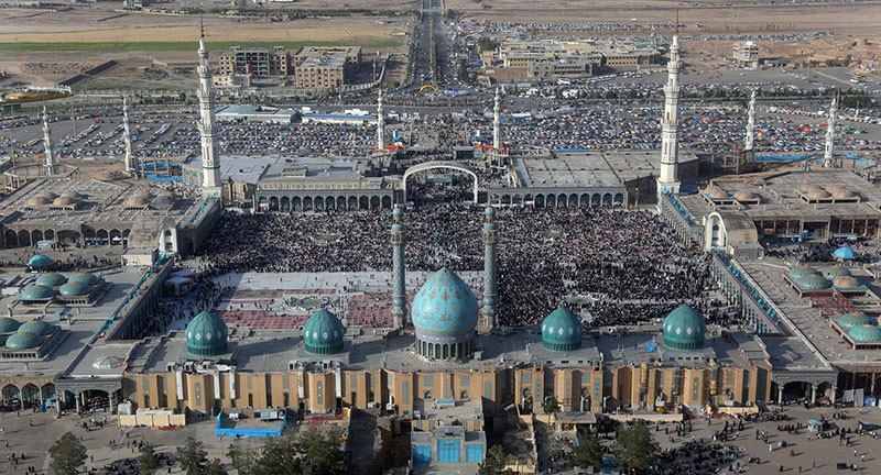 برگزاری ‌آئین جاماندگان اربعین در صحن جامع امام مهدی(عج)