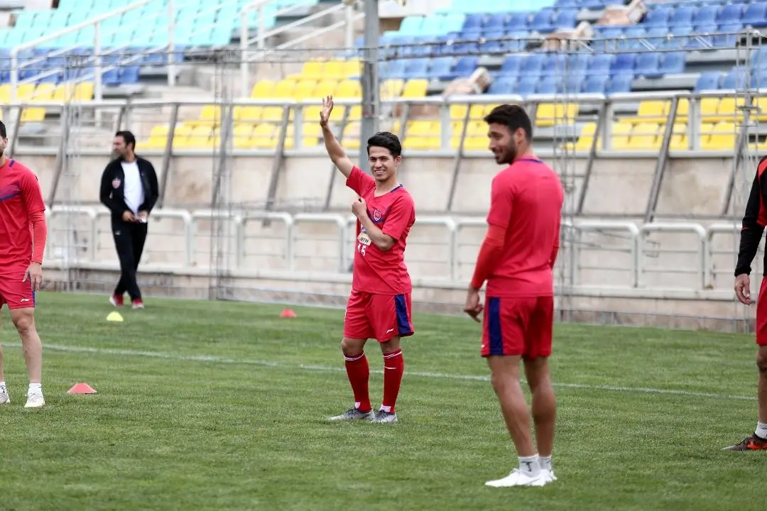 سیامک نعمتی در تمرین گروهی پرسپولیس حاضر شد