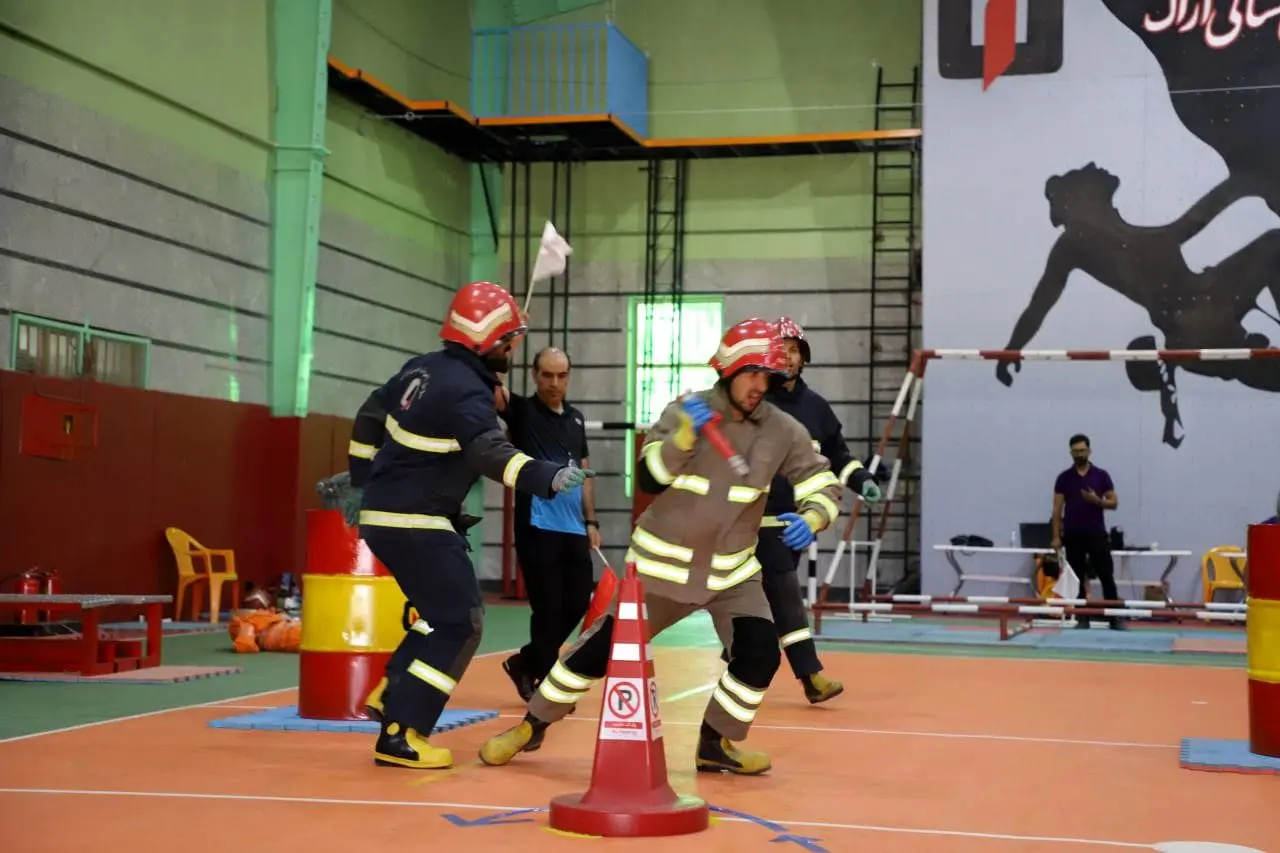 برگزاری مسابقات عملیاتی ورزشی آتش نشانان اراک