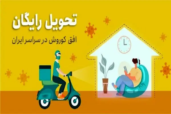 ارسال رایگان و فوری اقلام سوپر مارکتی در شهر های قرمز کرونایی

