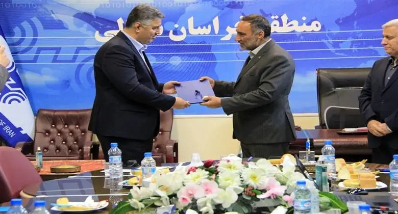 آیین تکریم و معارفه سرپرست جدید مخابرات خراسان شمالی، برگزار شد