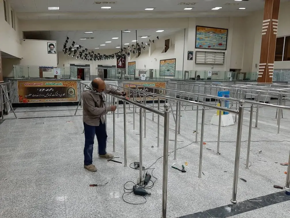 ارائه خدمات زیرساختی شهرداری منطقه چهار تهران در پایانه مرزی چذابه

