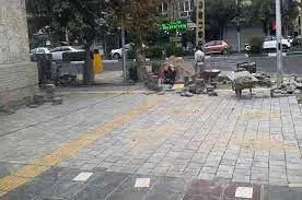 مناسب‌سازی پیاده‌رو گلستان به منظور تسهیل تردد نابینایان