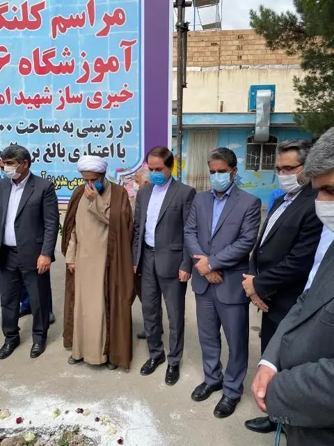 کلنگ زنی آموزشگاه 6 کلاسه شهید شفیعی روستای امین‌آباد قرچک ورامین

