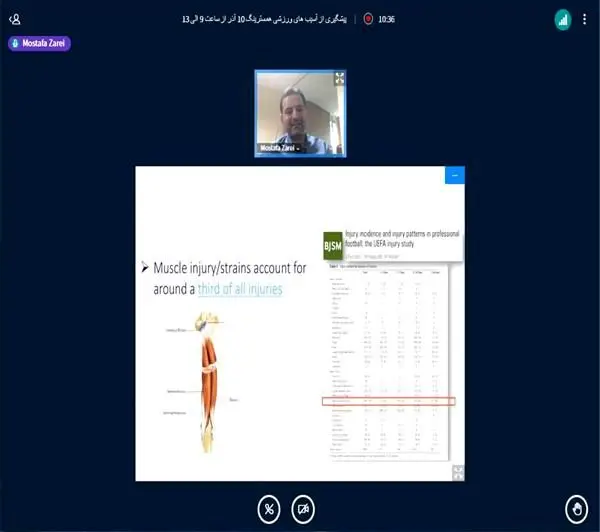 کارگاه پیشگیری از آسیب های ورزشی همسترینگ برگزار شد
