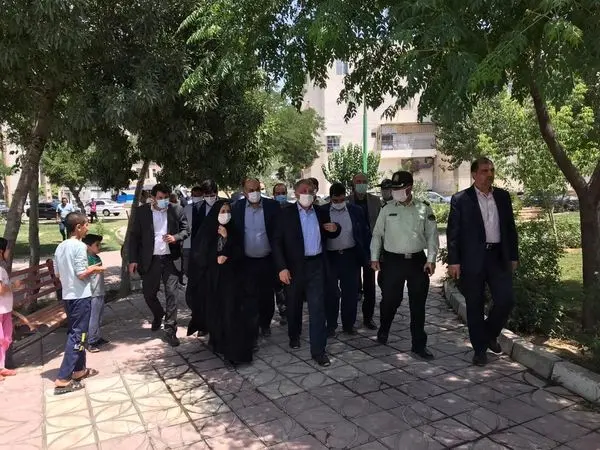 حضور معاون فنی و عمرانی شهرداری تهران در مراسم کلنگ زنی 2 پروژه عمرانی