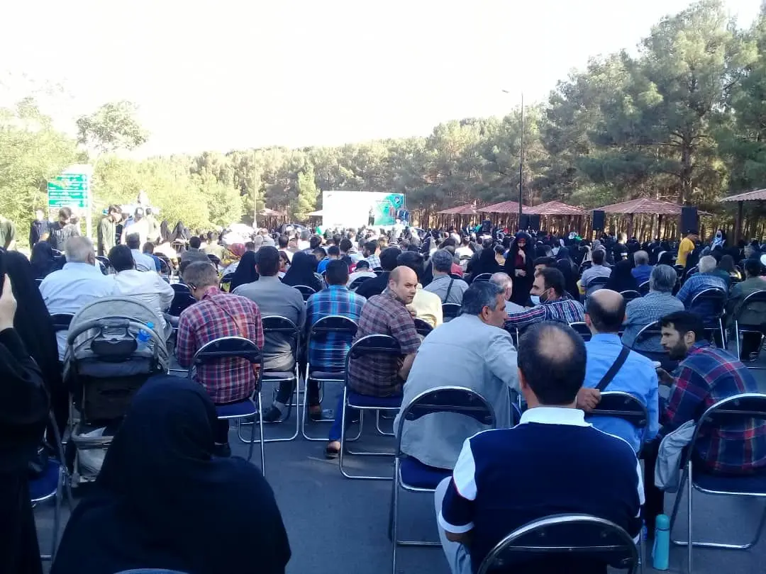 اجتماع ١٠ هزار نفری غدیر خم در بوستان جنگلی سرخه‌حصار