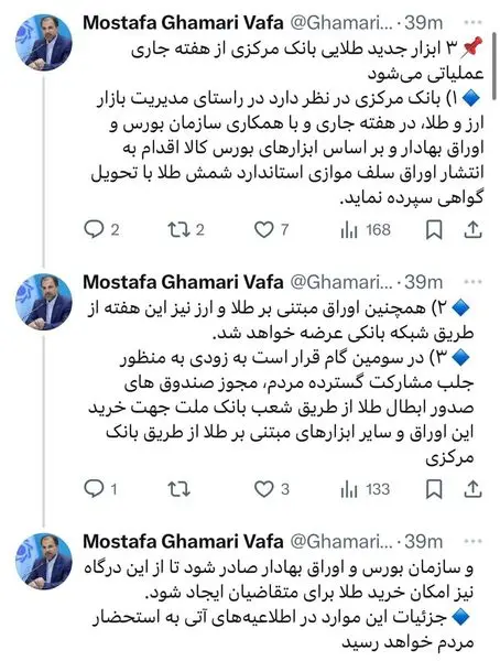 استفاده از ابزارهای بورس کالا در بازار طلا