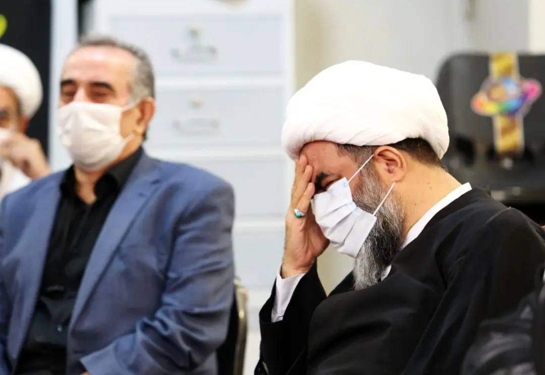 مراسم عزا داری سوگواری 28صفردر دفتر آیت الله  فاضل لنکرانی 