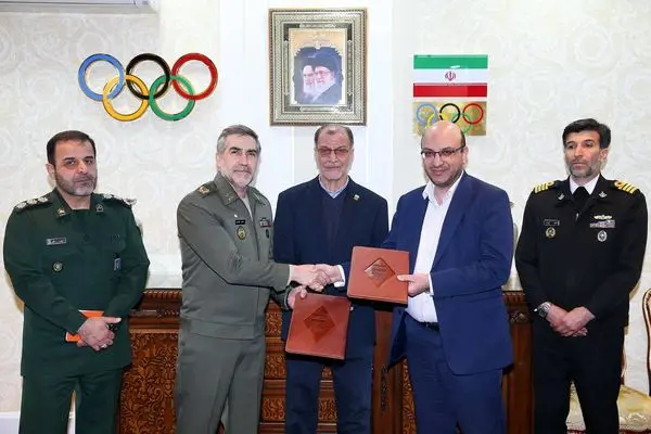 امضای تفاهمنامه همکاری کمیته ملی المپیک و نیروهای مسلح