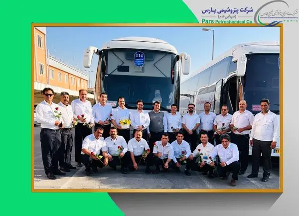 قدردانی از همکاران امور نقلیه شرکت پتروشیمی پارس به مناسبت روز ملی حمل و نقل و رانندگان

