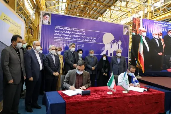 بازسازی کامل ۳۱ رام قطار متروی تهران از سوی سازمان برنامه و بودجه و شهرداری تهران