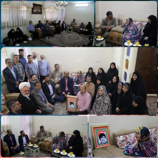 دیدار معدنی پور رییس کمیسیون فرهنگی و اجتماعی  شورای شهر تهران به همراه شهردار منطقه با خانواده معظم شهید حسین قنبری 
