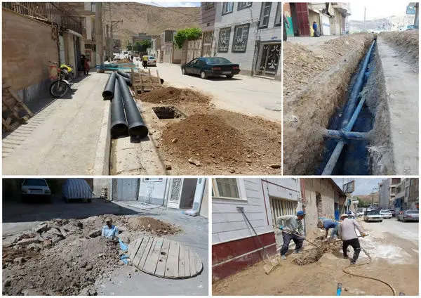 اجرای شبکه جمع آوری فاضلاب منطقه سنگبری کرهرود اراک به پایان رسید