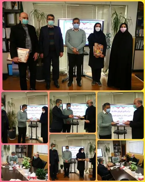 تقدیر از کارکنان برگزیدگان  نوزدهمین جشنواره شهید رجایی در منطقه 15

