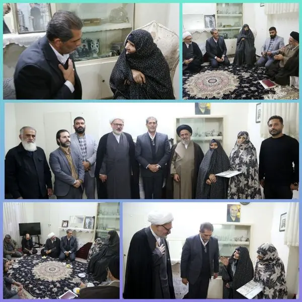 دیدار شهردار منطقه 15 با خانواده معظم شهید مقدسی در محله شوش