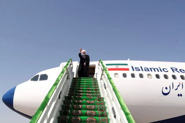 
روحانی ترکمنستان را به مقصد باکو ترک کرد
