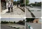 اجرای بیش از ۱۰ هزار متر طول خط کشی محوری در منطقه ۱۵

