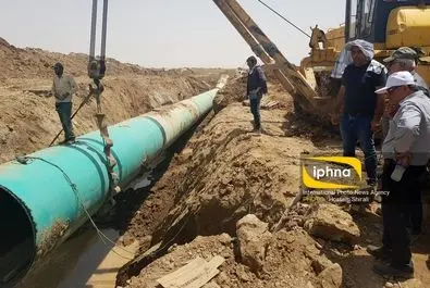 لوله گذاری آب شرب منطقه خرمشهر و آبادان