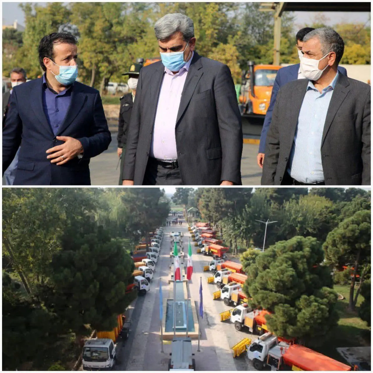 آیین رونمایی و اعزام ماشین آلات تخصصی برف روبی سازمان مدیریت پسماند به مناطق 22  گانه

