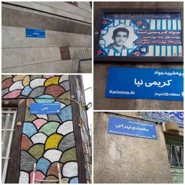  تابلوهای شناسایی معابر منطقه 15 بهسازی شد