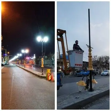 رفیوژ میانی خیابان شوش غربی روشن شد