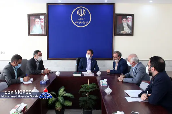 دیدار مدیر شرکت ملی پخش فرآورده‌های نفتی منطقه قم با فرماندار شهرستان جعفرآباد استان

