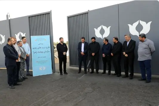 رونمایی از طرح جدید دربهای سازمان بهشت زهرا(س) با افتتاح درب بابالسلام