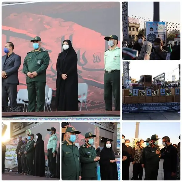 اجرای رزمایش همدلی و کمک مومنانه طرح شهید سلیمانی در مقابله با شیوع کرونا در منطقه ۷