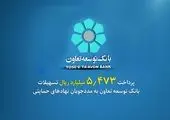 پرداخت 5530 میلیارد ریال تسهیلات بانک توسعه تعاون به مددجویان نهادهای حمایتی