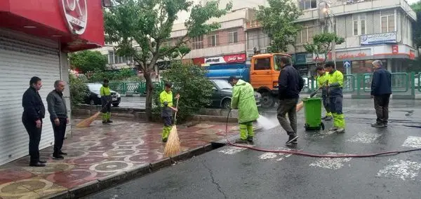 آراستگی خیابان سی متری نیروی هوایی منطقه ۱۳ در طرح نگهداشت شهر
