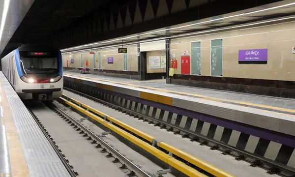 تغییر موقت در نحوه سرویس‌دهی خط ۷ متروی تهران به‌علت انجام عملیات عمرانی