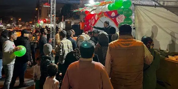 برپایی جشن یک و نیم کیلومتری نیمه شعبان در منطقه13 

