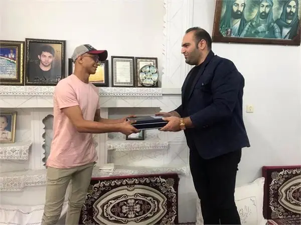 عیادت از محمد رضا آقا نیا فرنگی کار تیم ملی جوانان